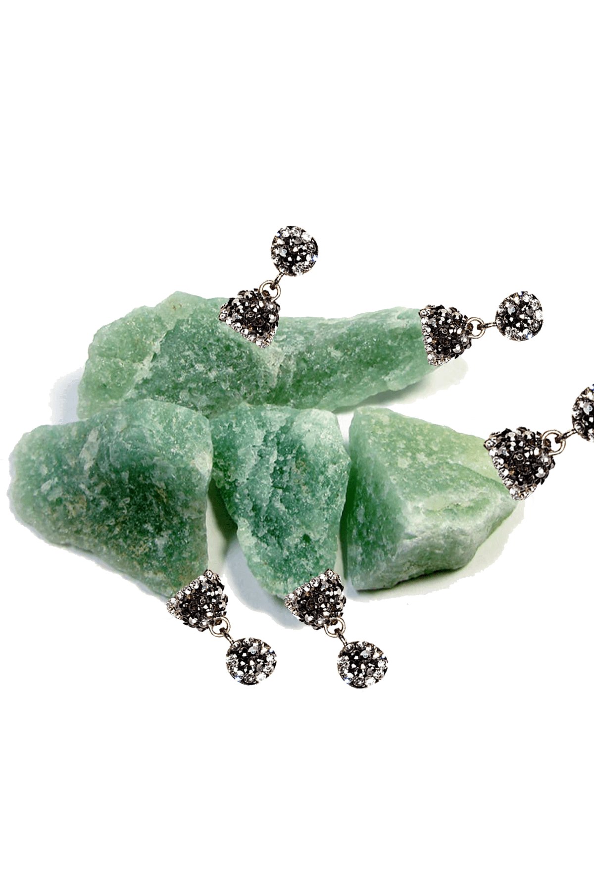 Sertifikalı Zirkon Taşlı Ham İşlenmemiş Aventurin Taşı Kolye