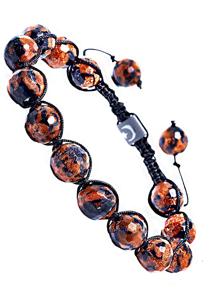 Sertifikalı Makrome Fasetli Doğal Jasper Yıldız Taşı Bileklik