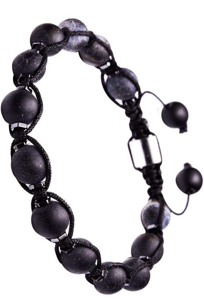 Sertifikalı Doğal Hematit Siyah Akik Taşı Bileklik