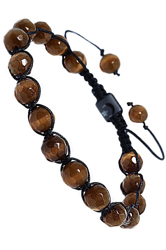 Sertifikalı Makrome Doğal Dumanlı Kuvars Taşı Bileklik