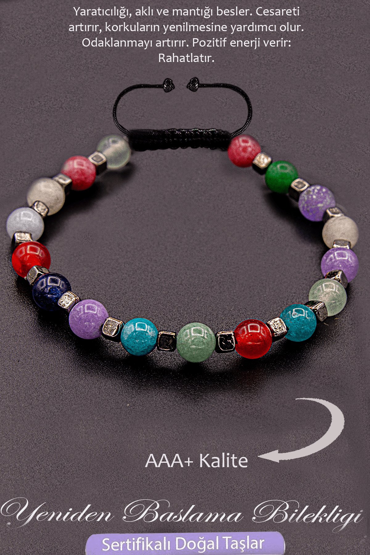 Sertifikalı AAA+ Kalite Terahertz - Yeniden Başlama Bilekliği