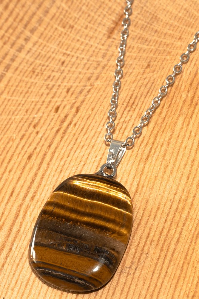 Sertifikalı Aaa+ Ham Kaplan Gözü Taşı Kolye