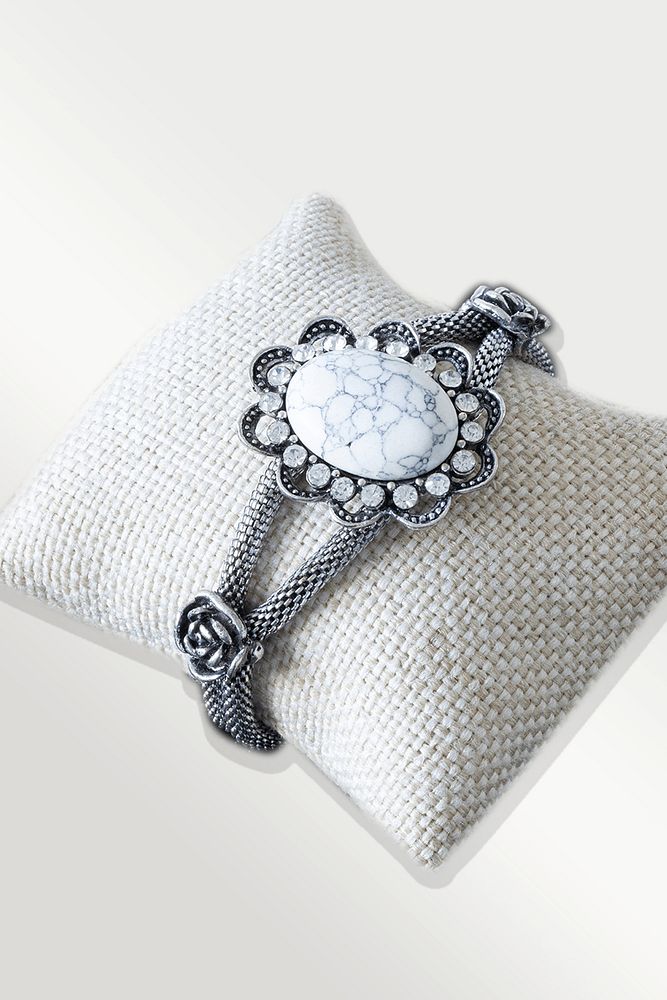 Sertifikalı Gerçek Tilki Kuyruğu Model Havlit Taşı Bileklik - Ayarlamalı