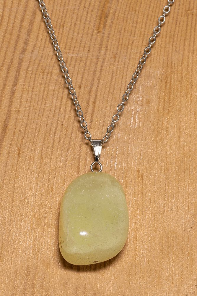 Sertifikalı Orijinal Ham Yeşim Taşı Kolye