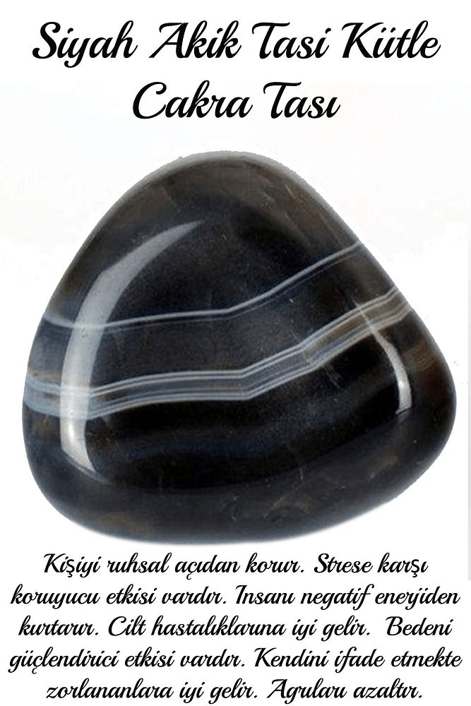 Sertifikalı Siyah Akik Taşı Kütle – Güç ve Koruma Taşı (3 Adet) 30-35 mm