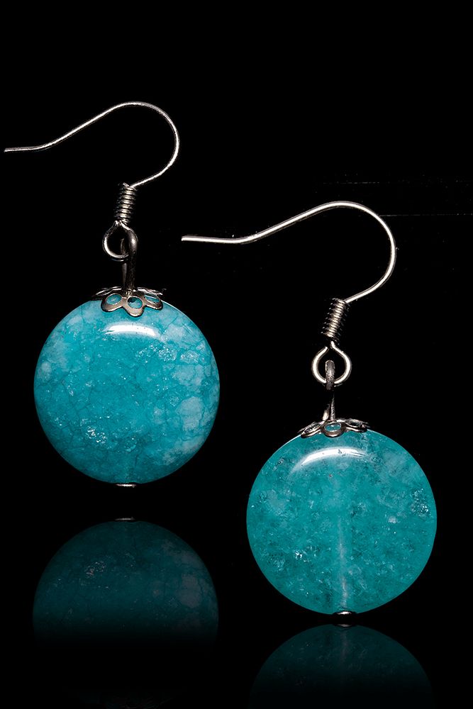 Sertifikalı Apatit Taşı Küpe - Hindistan