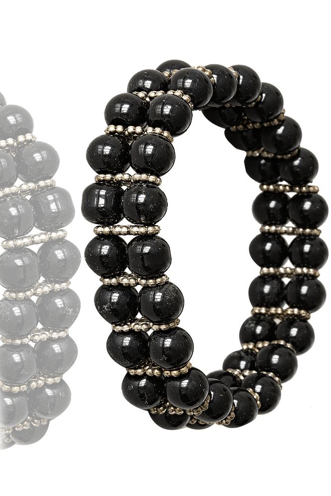 Sertifikalı Rolex Erkek Model Siyah Turmalin Taşı Bileklik