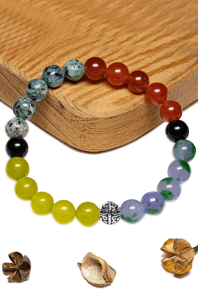 Sertifikalı Kova Burcu Doğal Taş Bileklik - Gümüş Aparatlı