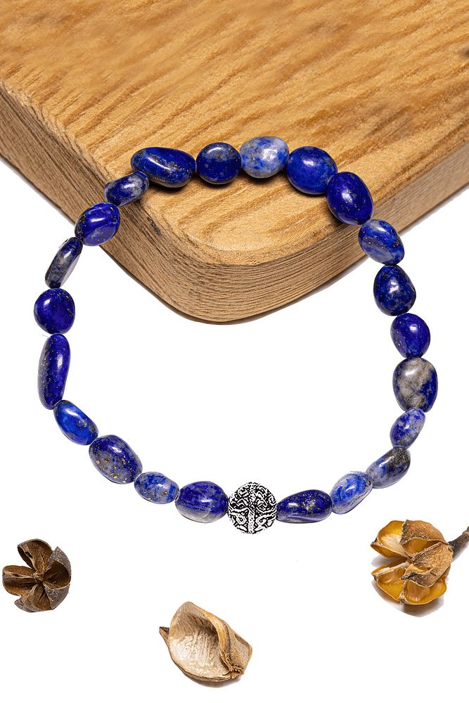 Sertifikalı Amorf Kesim Aaa+ Lapis Lazuli Taşı Bileklik - Afganistan
