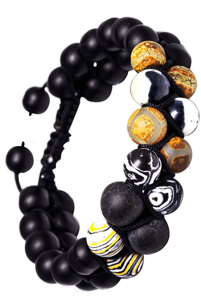 Tibet Akik Malahit Taşı 7 Çakra Bileklik