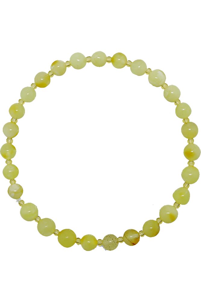 Mat Ukrayna Doğal Damla Kehribar Bileklik