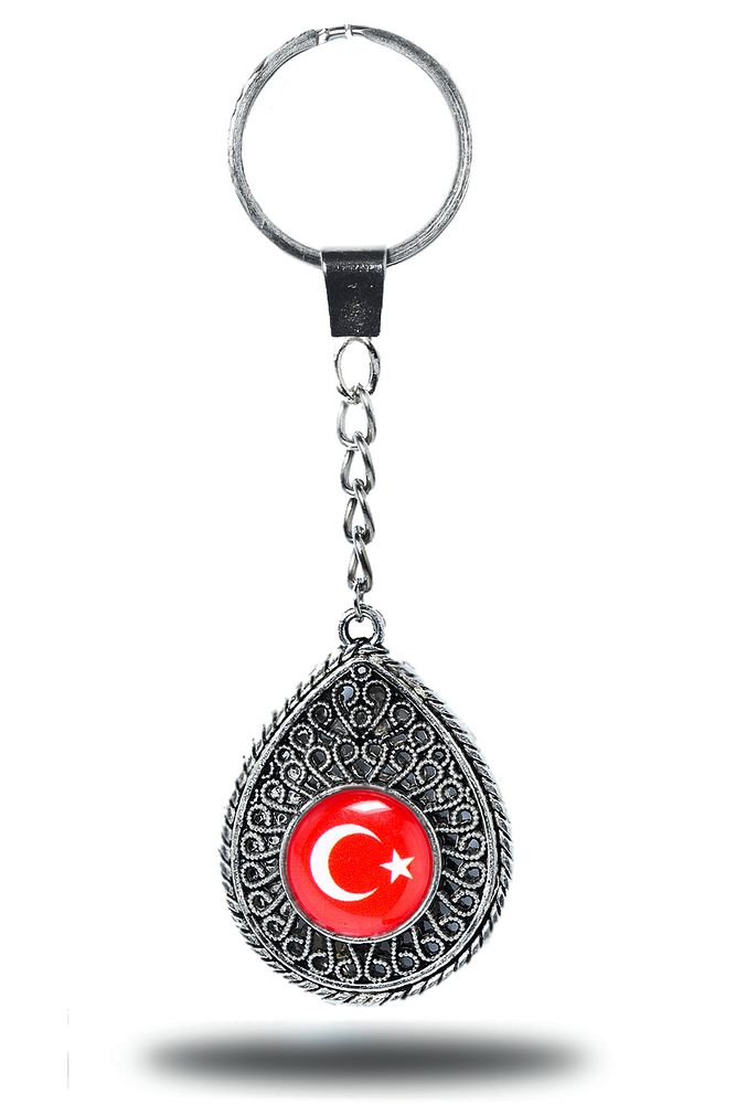 Gümüş Serisi Telkari Ay Yıldız Anahtarlık