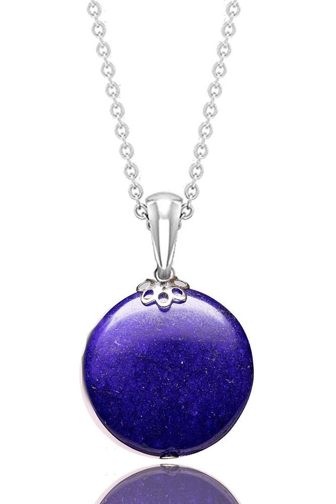 Sertifikalı Hakiki Dumortireit Taşı Kolye - 1.kalite 20mm