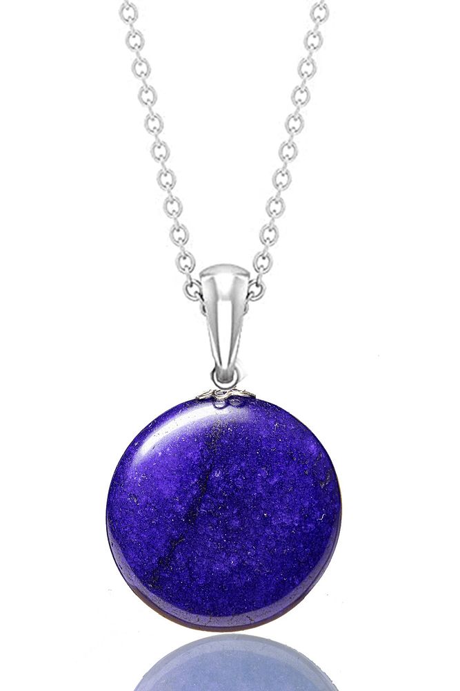 Sertifikalı Gerçek Dumortireit Taşı Kolye - 1.kalite