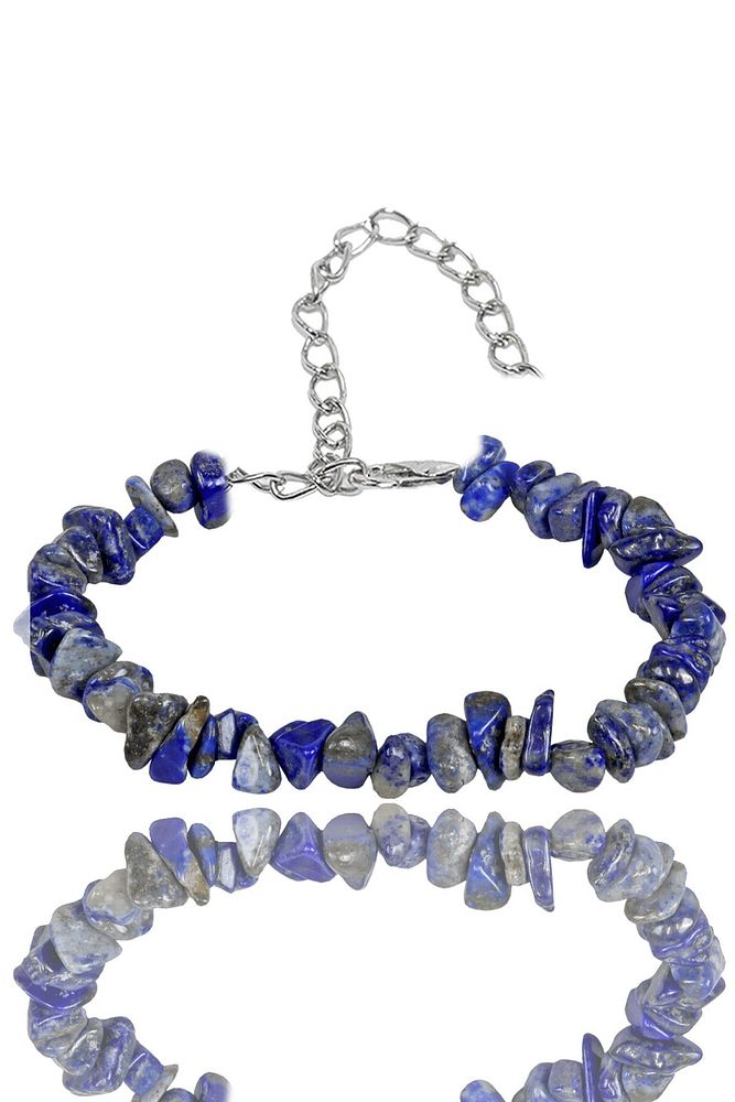 Sertifikalı Lapis Lazuli Taşı Kırık Doğal Taşlı Bileklik 1.kalite (AFGANİSTAN)