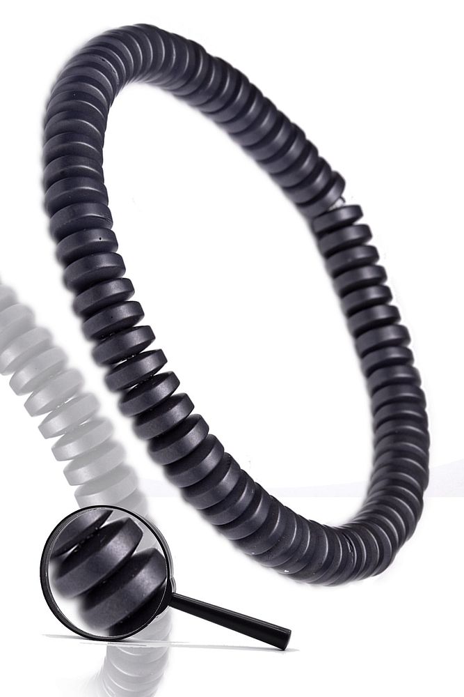 Sertifikalı Füme Aaa+ Hematit Taşı Bileklik