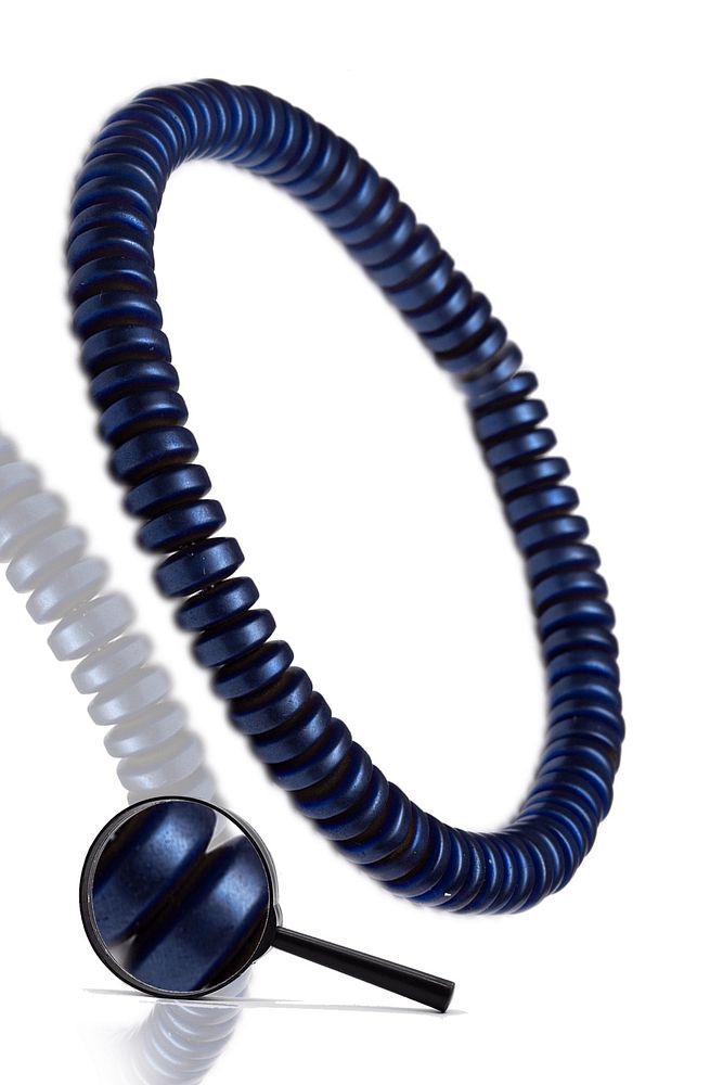 Sertifikalı Mat Mavi Aaa+ Hematit Taşı Bileklik