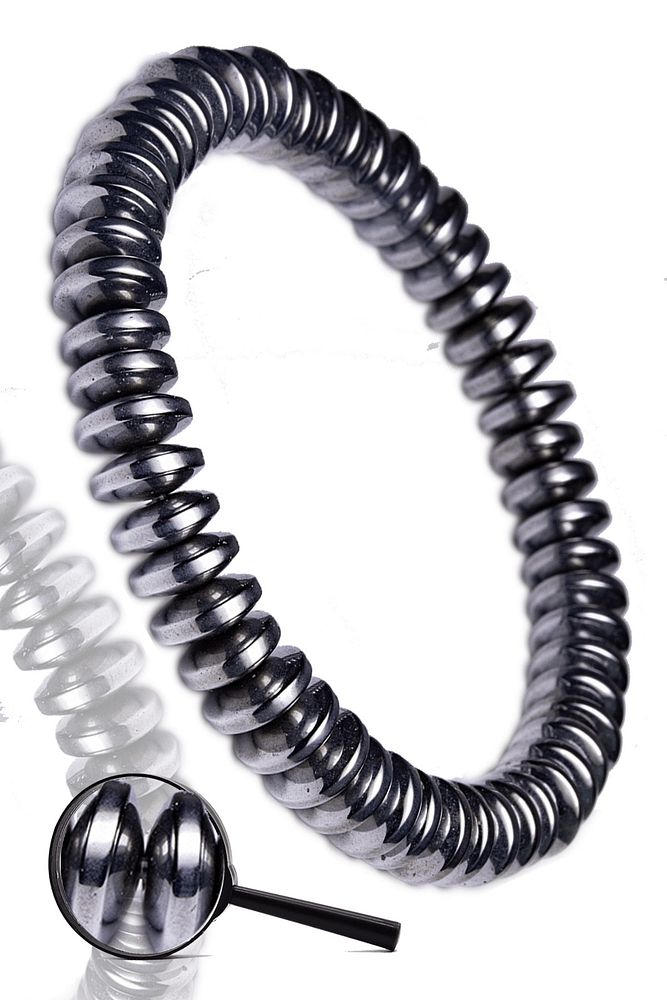 Sertifikalı Aa+ Hematit Taşı Bileklik - Kararmaz