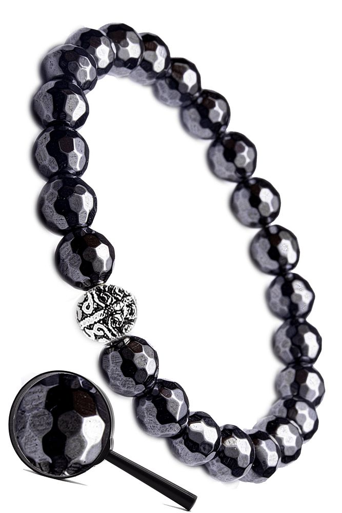 Sertifikalı Orijinal Terahertz Taşı Bileklik (fasetli)