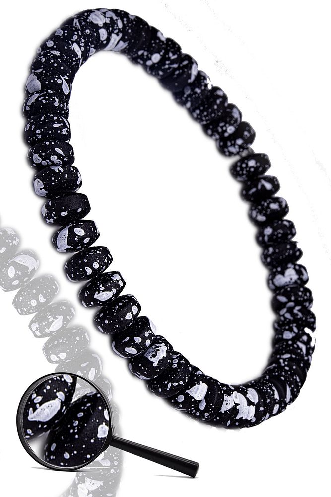 Sertifikalı Aa+ Karlı Siyah Kuvars Taşı Bileklik