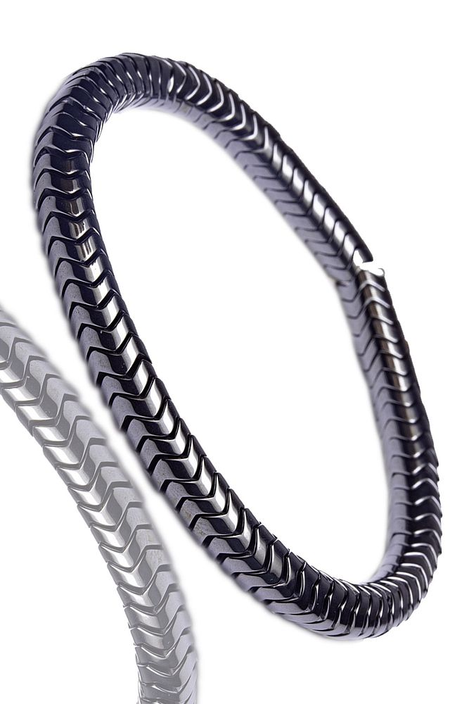 Sertifikalı Aaa Silver Renk Hematit Taşı Bileklik - Kararmaz