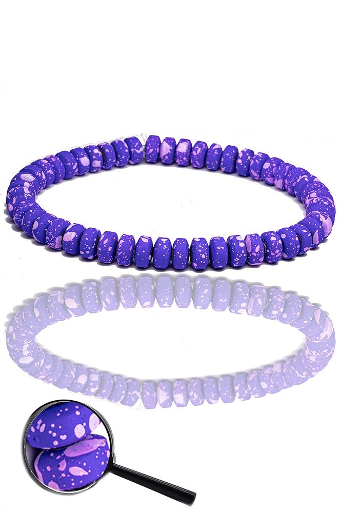 Sertifikalı Rondela Kesim Mavi Kuvars Taşı Bileklik