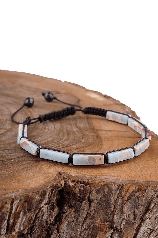 Sertifikalı Açık Mavi Varisit Taşı Doğal Taş Bileklik