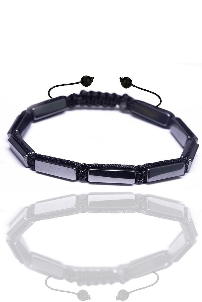 Sertifikalı Orijinal Terahertz Titreşim Taşı Doğal Taş Bileklik (AAA KALİİTE)