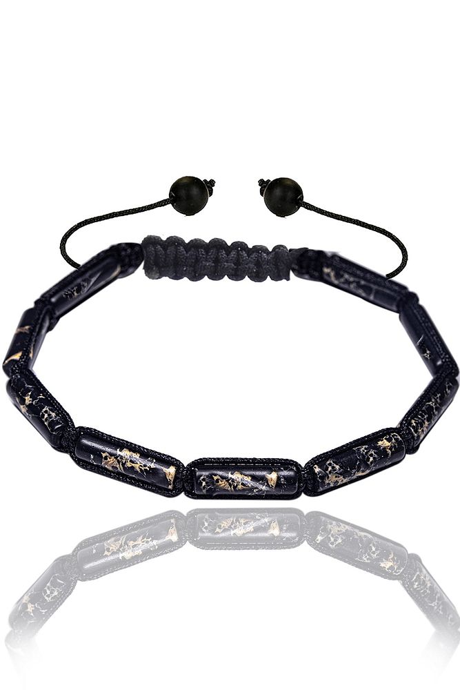 Sertifikalı Siyah Varisit Taşı Doğal Taş Bileklik