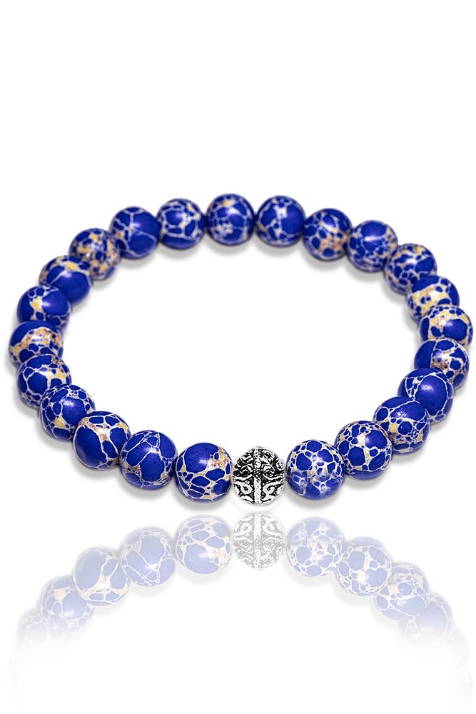 Sertifikalı Gümüş Aparatlı Mavi Varisit Taşı Bileklik