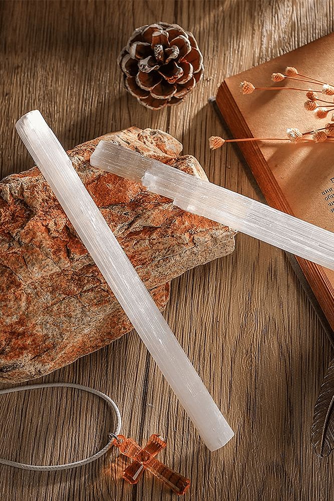 Sertifikalı Selenit Taşı Çubuk (6-8 Cm)