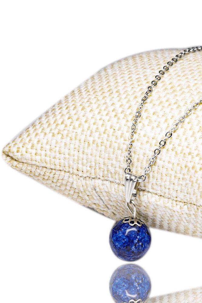 Sertifikalı Fasetli Doğal Lapis Lazuli Taşı Kolye