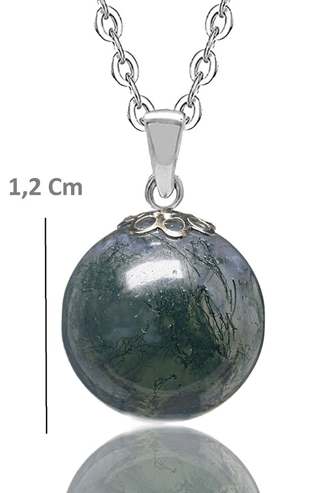 Sertifikalı Doğal Hint Akik Taşı Kolye