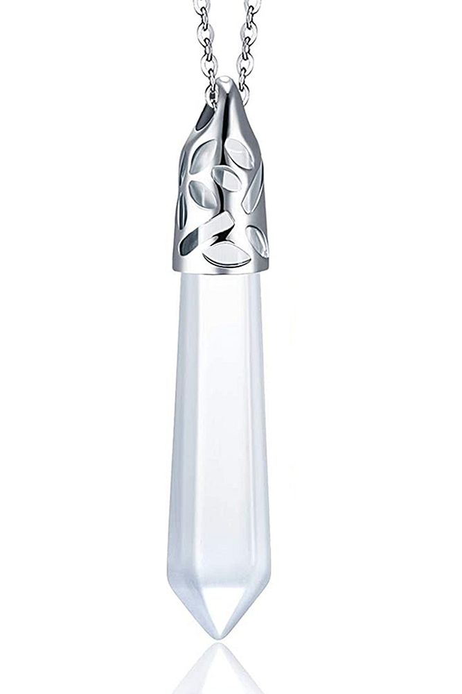 Sertifikalı Aaa Kalite Doğal Kristal Kuvars Taşı Kolye