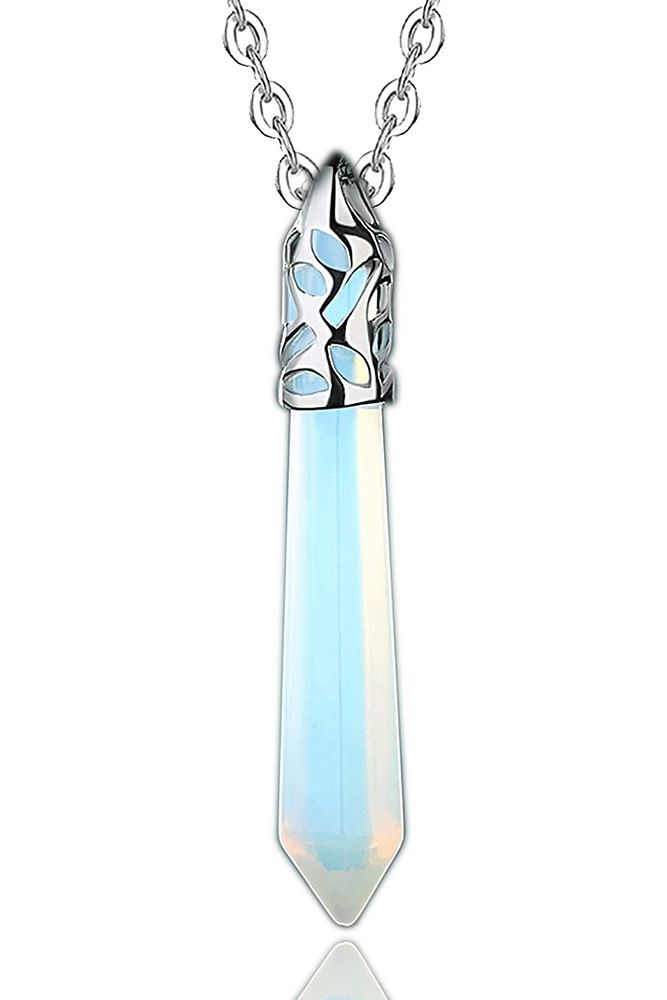 Sertifikalı Aaa Kalite Doğal Opal Ay Taşı Kolye