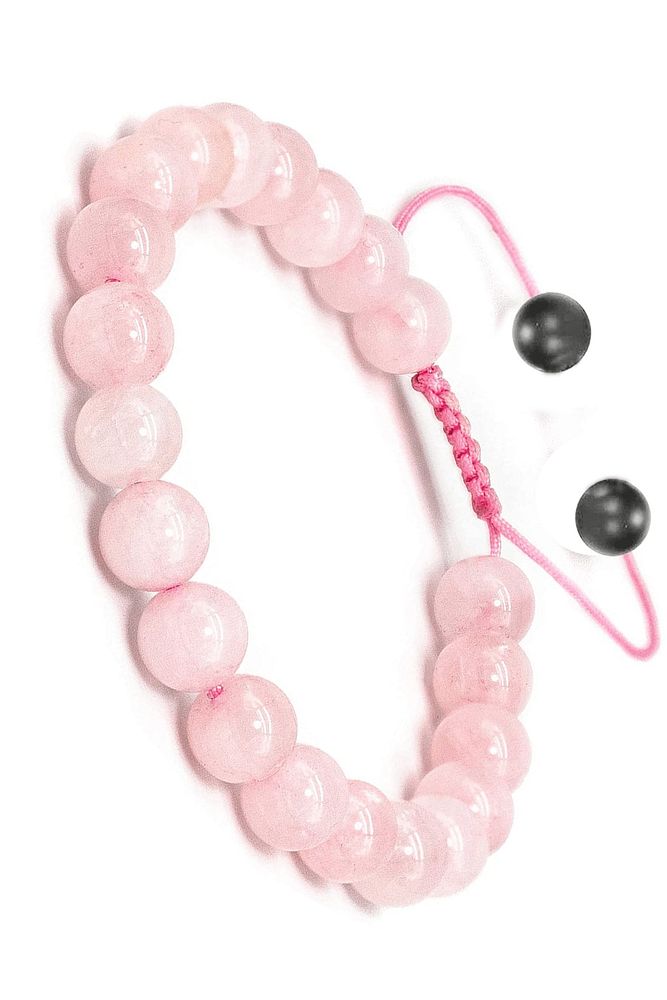 Sertifikalı Aaa Kalite Doğal Pembe Kuvars Taşı Bileklik