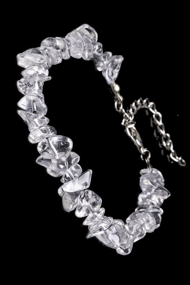 Sertifikalı Kristal Kuvars Kırık Doğal Taşlı Bileklik 1.kalite (İSVİÇRE)