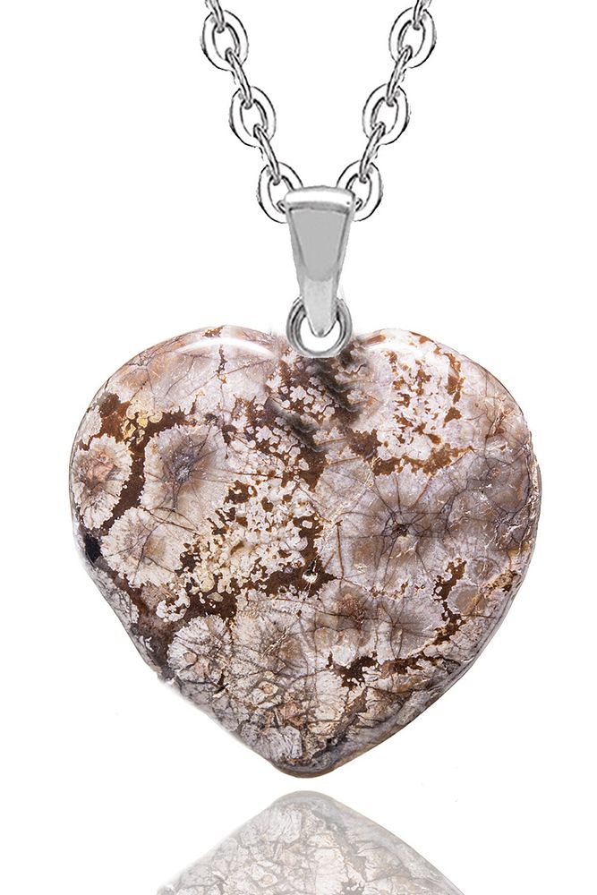 Sertifikalı Kalp Model Gerçek Serpantin (YILAN) Taşı Kolye