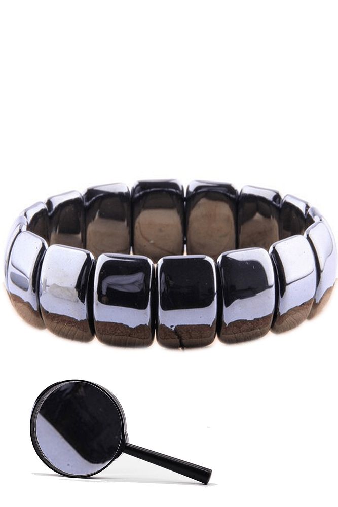 Sertifikalı Orijinal Terahertz Taşı Doğal Taş Rolex Bileklik