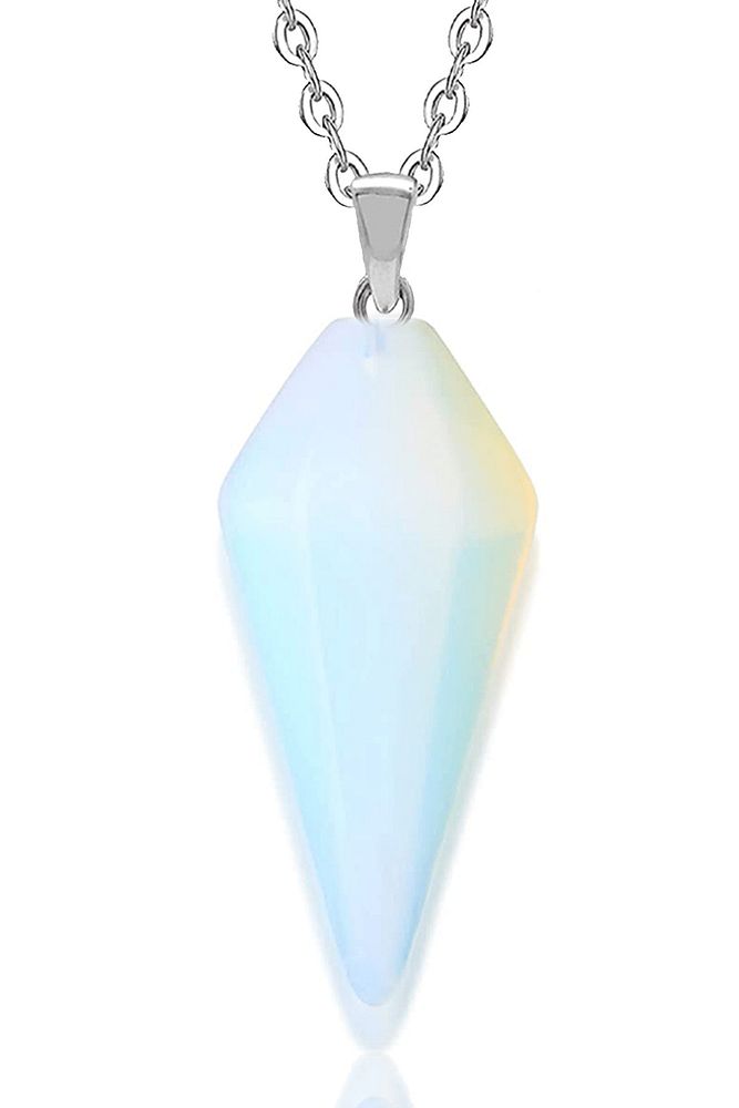 Sertifikalı Aaa Kalite Opal Ay Taşı Pandül Kolye (gümüş Aparatlı)