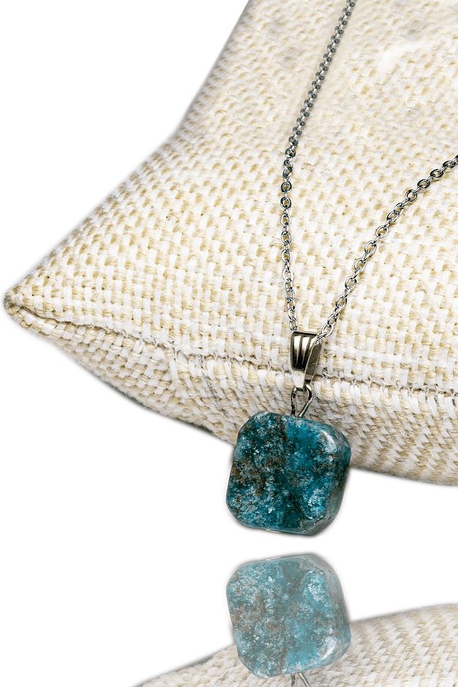 Sertifikalı Doğal Apatit Taşı Kolye