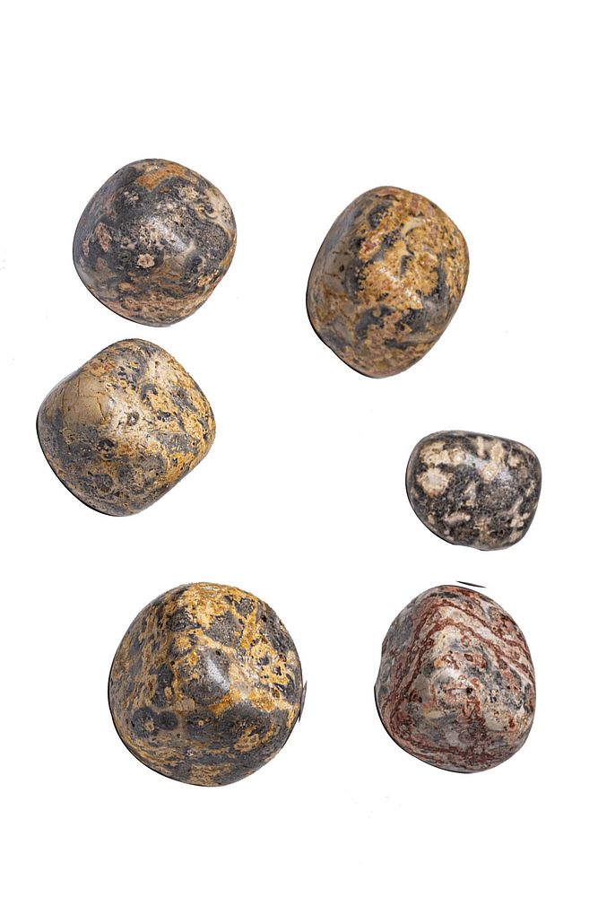 Sertifikalı Doğal Leopar Kahverengi Sarı Jasper Taşı Kütle