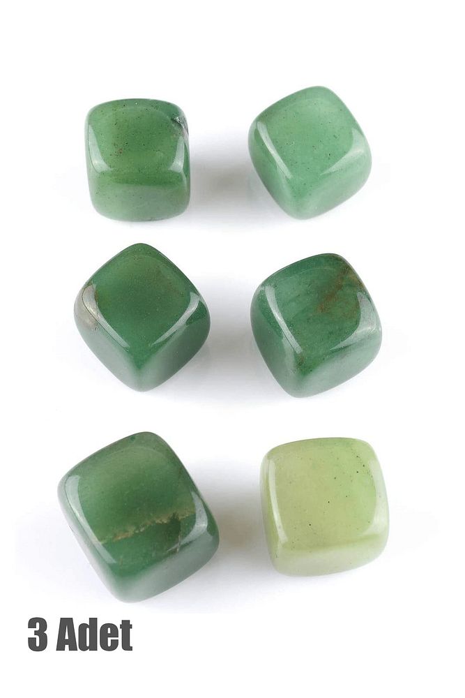 Sertifikalı Aventurin Taşı Kütle (3 Adetli) – Bolluk ve Bereket Taşı 30-35 mm