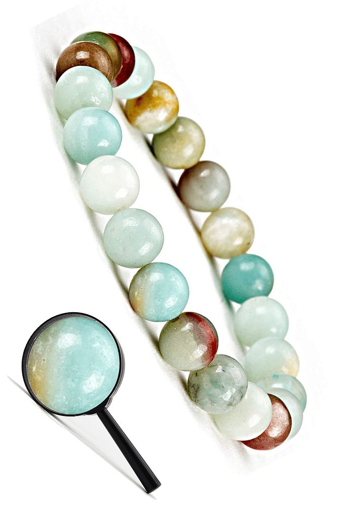 Sertifikalı Aaa Kalite Doğal Amazonit Taşı Bileklik