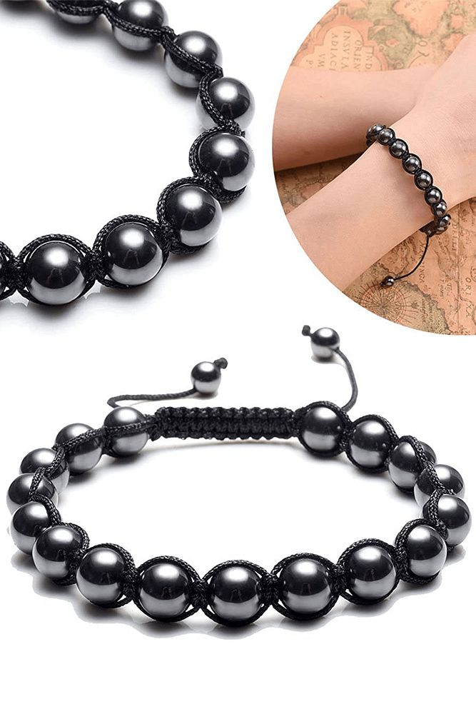 Sertifikalı A Kalite Orijinal Terahertz Taşı Bileklik - Titreşim Taşı