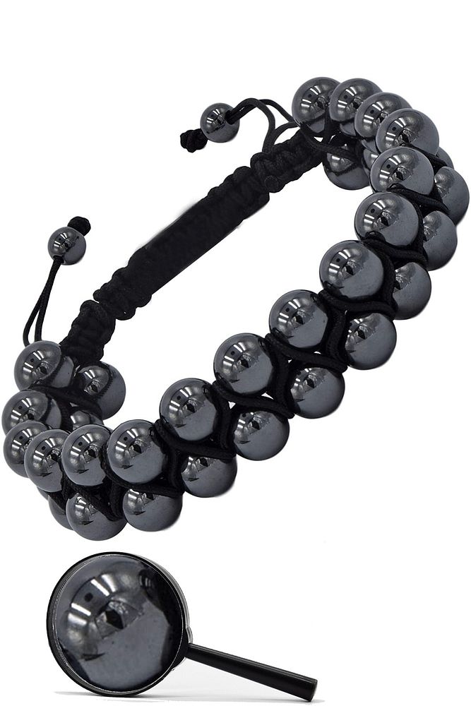 Sertifikalı Aaa Kalite Doğal Hematit Taşı Bileklik