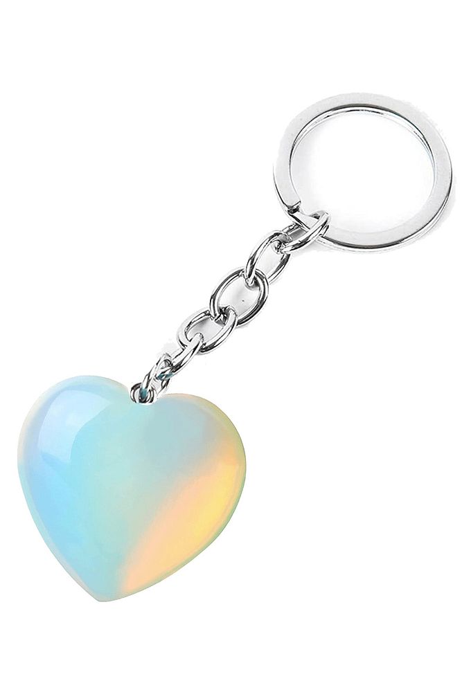 Sertifikalı Ay Taşı Doğal Taş Anahtarlık