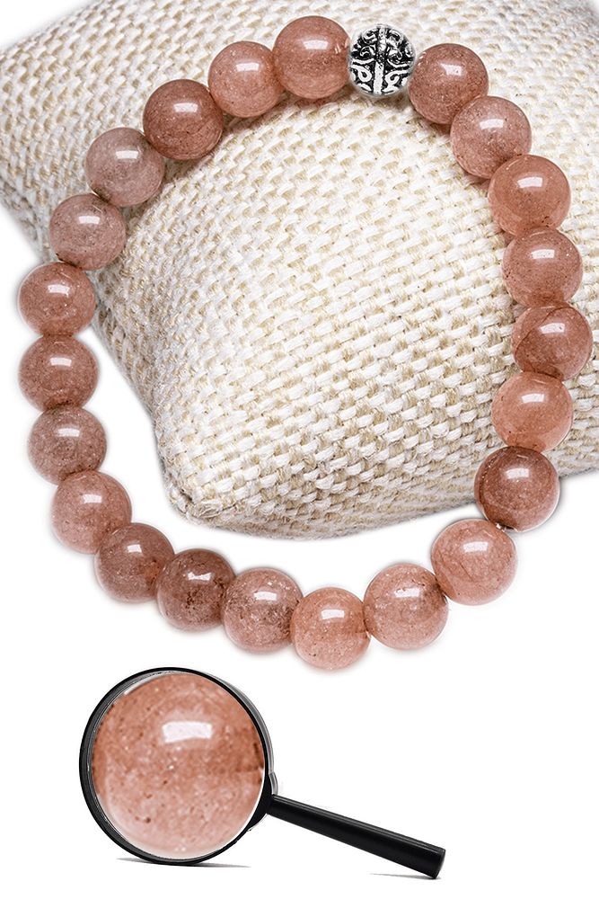 Sertifikalı Gümüş Aparatlı Doğal Güneş Taşı Bileklik