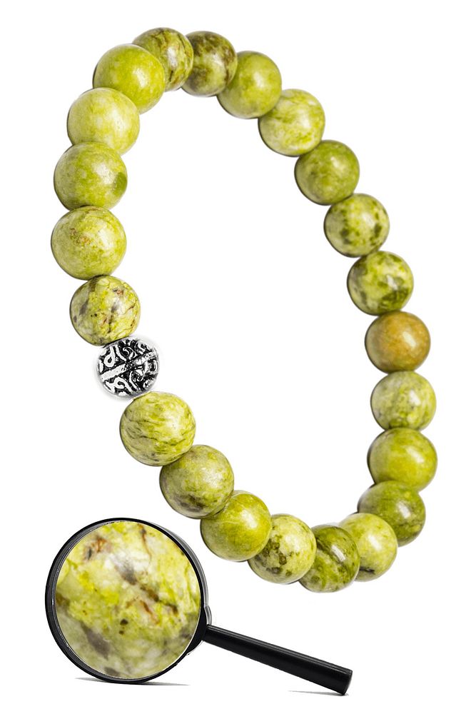 Sertifikalı Gümüş Aparatlı Doğal Kanada Yeşim Taşı Bileklik