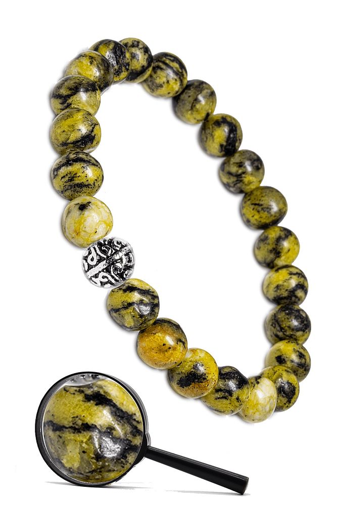 Sertifikalı Gümüş Aparatlı Doğal Sarı Varisit Taşı Bileklik